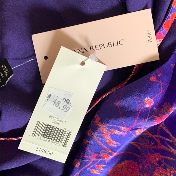 Banana Republic Midi Slip Dress floral straps New - Picture 10 of 10